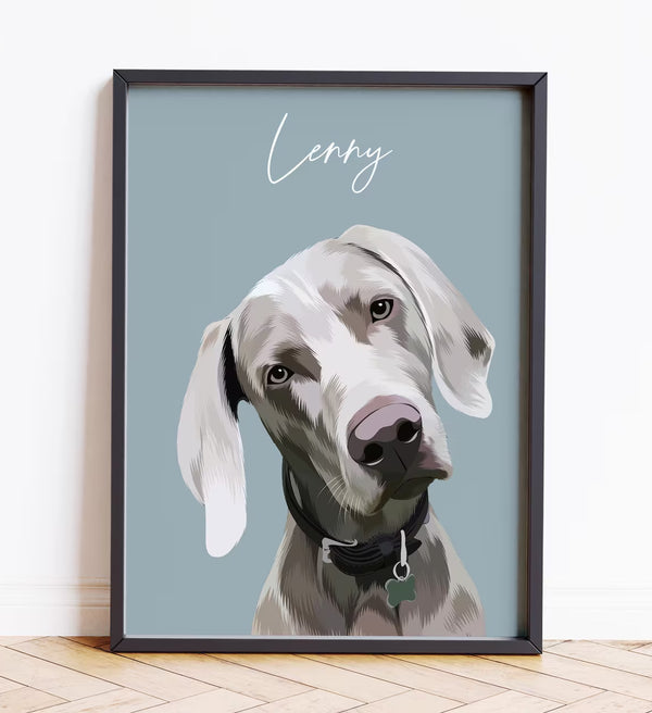 Pet Portrait, Hand-illustrated Custom Portrait, Personalized Dog Wall Art, Pet Memorial Ideas, Digital or Print, Couple GiftPet Portrait, Hand-illustrated Custom Portrait, Personalized Dog Wall Art, Pet Memorial Ideas, Digital or Print, Couple Gift